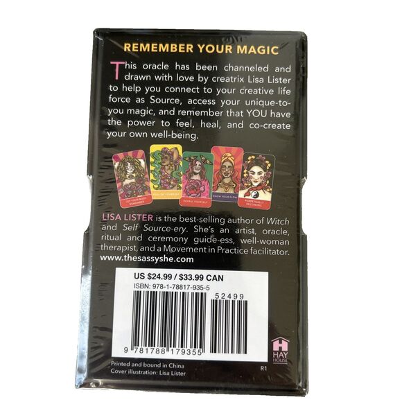 Self Source-ery Oracle: A 42-Card Deck & Guide Book  by Lister Lisa  NEW - Picture 3 of 4